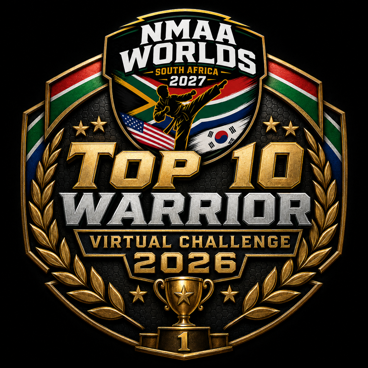 Top 10 Warrior recognition badge